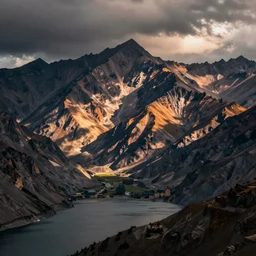 lakeside mountains, in borderlands