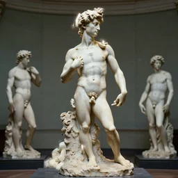 beautiful portrait of man made of a tree marble sculpture by greg rutkowski, josan gonzalez, rodin, michelangelo, cinematography by christopher nolan, imaginative, creative, emotion : madness