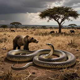 🛢🐍🇰🇪🐻🧏 in the style of voyeuristic photography