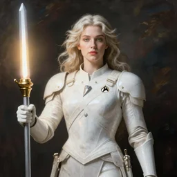 Star Trek Discovery white Klingon Torchbearer portrait by El Greco
