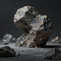 abstract art with a theme on mineral rocks, empty world environment. no people nor cars. sharp focus, cinematic pose, cinematic lighting, unreal engine render. art by josan gonzales and moebius and deathburger.