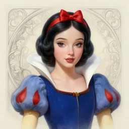 portrait of disney snow white, intricate, elegant, highly detailed, my rendition, digital painting, loose pencil sketch, sketchy, artstation, concept art, smooth, sharp focus, illustration, art by artgerm and greg rutkowski and alphonse mucha and uang guangjian and gil elvgren and sachin teng, symmetry!!