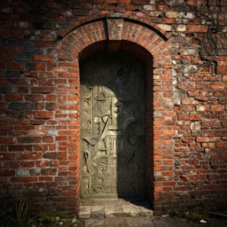 a brick wall with portal into another dimensions, digital art, intricate, highly detailed, dynamic lighting, artgerm and greg rutkowski and alphonse mucha, wlop, unreal engine, 4 k