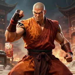 cyborg monk, fighting game, street fighter