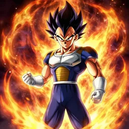 Vegeta using Dragon of the Darkness Flame