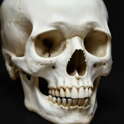 skull, close - up portrait, powerful, intricate, elegant, volumetric lighting, digital painting, highly detailed, artstation, sharp focus, illustration, concept art, black ink pen, small gold leaf flake accents