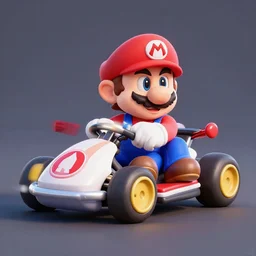 breaking bad Mario kart, 3d render, concept design