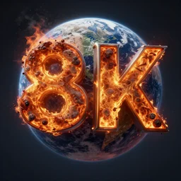 apocalypse, meteorite, realistic, world end, death, fire, earth, blow, 8k, insanely detailed, octane render, unreal engine