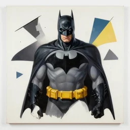 a messy painting of a batman in the style of laszlo moholy - nagy and noriyoshi ohrai n - 4