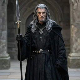 black gandalf from Lord of the rings
