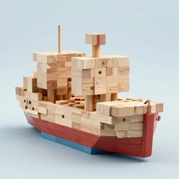 ship of theseus made of blocks