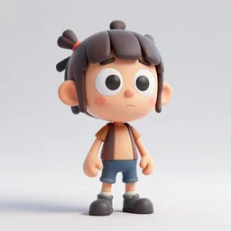 a 3 d model of a character from the show the loud house found in the game files of death stranding
