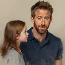 ryan reynolds painted by agar, eileen high detail