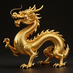 a beautiful artwork of a golden dragon by Antonio J. Manzanedo featured on artstation