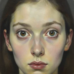 her eyes wide by zdzislaw beksinski and wojciech siudmak, oil on canvas