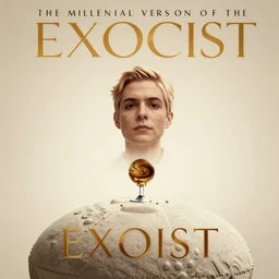 the millennial version of the exorcist, film poster, realistic, 4 k, unreal engine, artstation