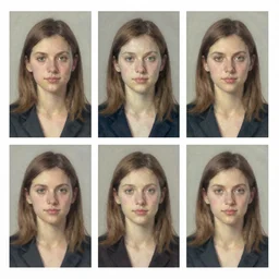Portrait of Tracy in three steps by Donald Baechler