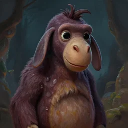epic professional digital art of alien eeyore, atmospheric lighting, painted, intricate, detailed, by bruce breneise, wayne haag, reyna rochin, ignacio fernandez rios, best on artstation, cgsociety, epic, stunning, gorgeous, wow, masterpiece
