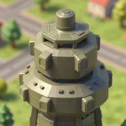 close - up, armored tower, simcity 4