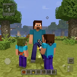 Skyrim gameplay of Rick Astley playing Minecraft