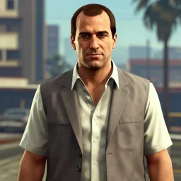 Nicolas Sarkozy in GTAV art style