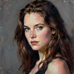 anime sigourney weaver, intricate oil painting by greg rutkowski, trending on artstation