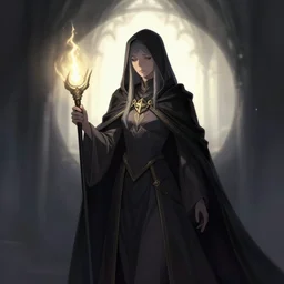 shadowheart, cleric of grace, digital art