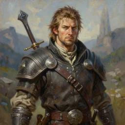 a _ fantasy _ style _ portrait _ painting _ of _ hunter _ oil _ painting _ unreal _ 5 _ daz. _ rpg _ portrait _ extremely _ detailed _ artgerm _ greg _ rutkowski _ greg
