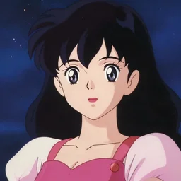 anime film still of a galactic princess, 1 9 8 0 s, chromatic aberrations, cute face by yoshitoshi abe, makoto shinkai, studio ghibli, trending on pixiv, crisp, sharp visual, cel shaded