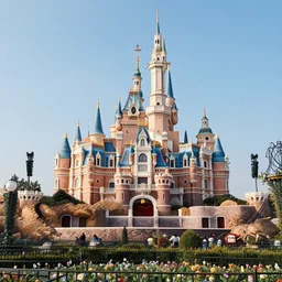 landscape shot of bloodborne disneyland theme park