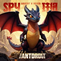 An anti-drug poster, featuring Spyro the Dragon.