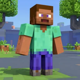 screenshot from minecraft dwayne the rock johnson as a fortnite character