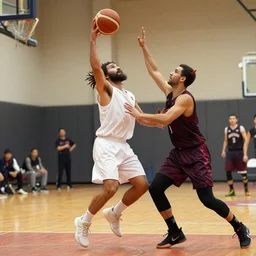jesus beating the devil at basketball