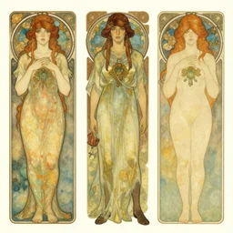 character design by toby fox and alphonse mucha