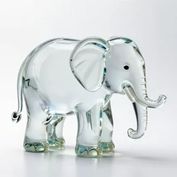 elephant made from glass