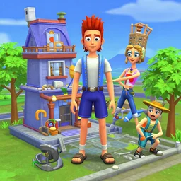 an absurdist dadaist impossible metaverse in the style of sims 3 d