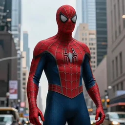 Miles Morales in a Spider-Man costume designed by Dapper Dan, photorealistic, cinematic, 8k, artstation