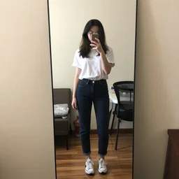 if this mirror were clearer, i'd be standing so tall