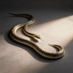 long strait stick snake