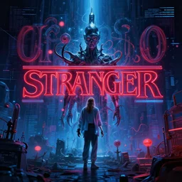 let's exchange the experience ( ye - oh, ooh, ooh ),, stranger things, the upside down, cyberwave, vector graphics, cinematic, photorealistic, artstation, highly detailed, volumetric lighting