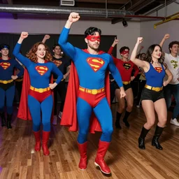 superhero dance party