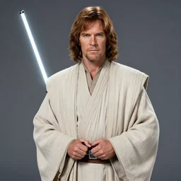 Charles Dance as Obi-Wan Kenobi using the force in the film Star Wars, very detailed, tall shot, looking forward, detailed hands