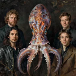 zoological portrait of a human squid by kuldar leement and ruan jia and brad rigney and micha karcz and brad rigney