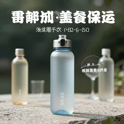 advertisement for a water bottle