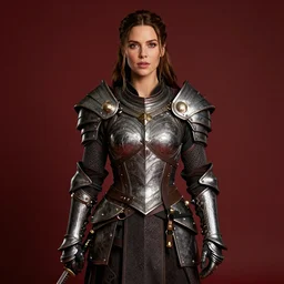 kate beckinsale as dnd fantasy paladin, award winning portrait photography in rich colors, studio lighting