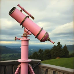 pink telescope 1 7 th century