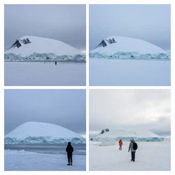 before and after visiting the north pole