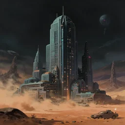 building by eugene boudin, extraterrestial synthwave at night sandstorm universe vice city alien at dusk darkacademia dieselpunk otherworldly apocalyptic studio ghibli vaporwave scumm bar postcyberpunk forest mars, archdaily, wallpaper, highly detailed, trending on artstation.