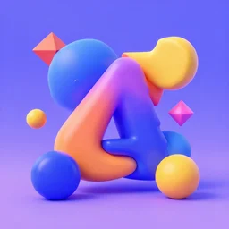 3d geometric shapes, render, artstation award winning, vibrant colors, unsplash wallpaper