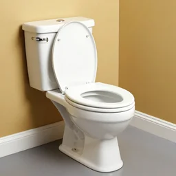 photograph of a toilet painted in richard scarry artwork